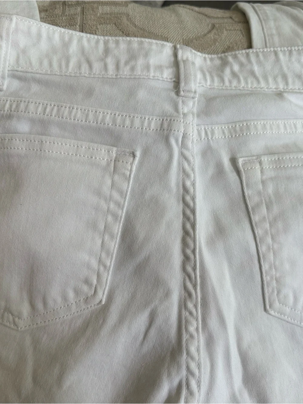 Michael Kors Gold-Accent White Skinny Jeans